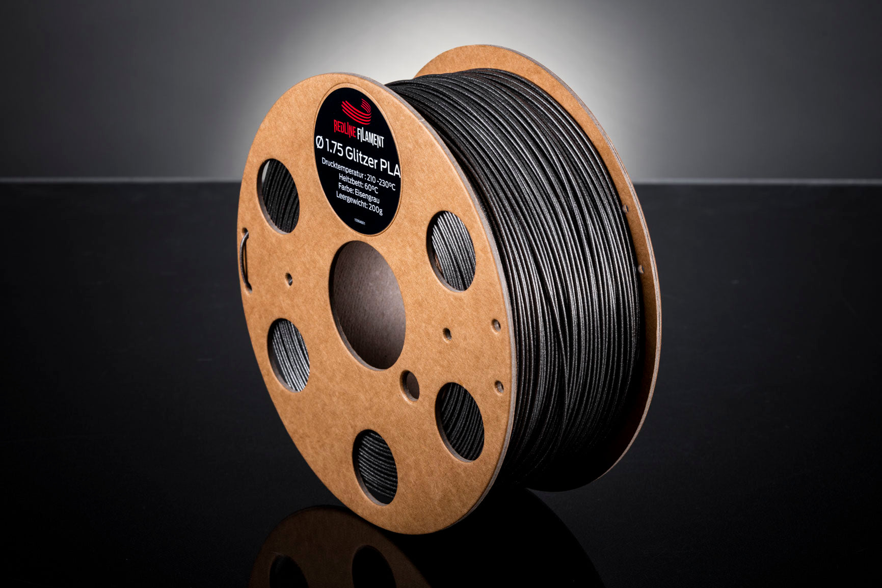 Glitzer PLA Eisengrau (2,85mm)