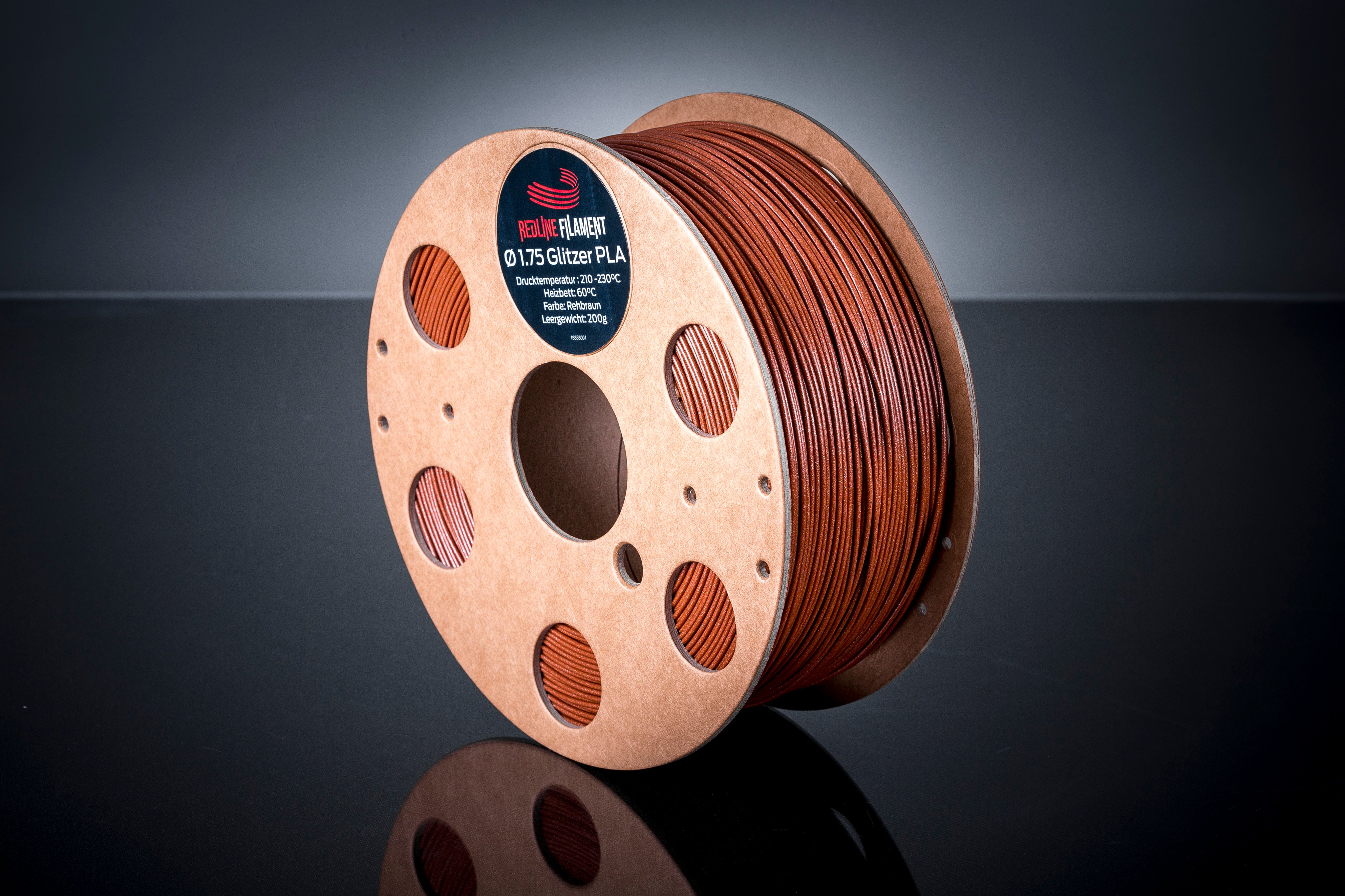 Glitzer PLA Rehbraun (2,85mm)
