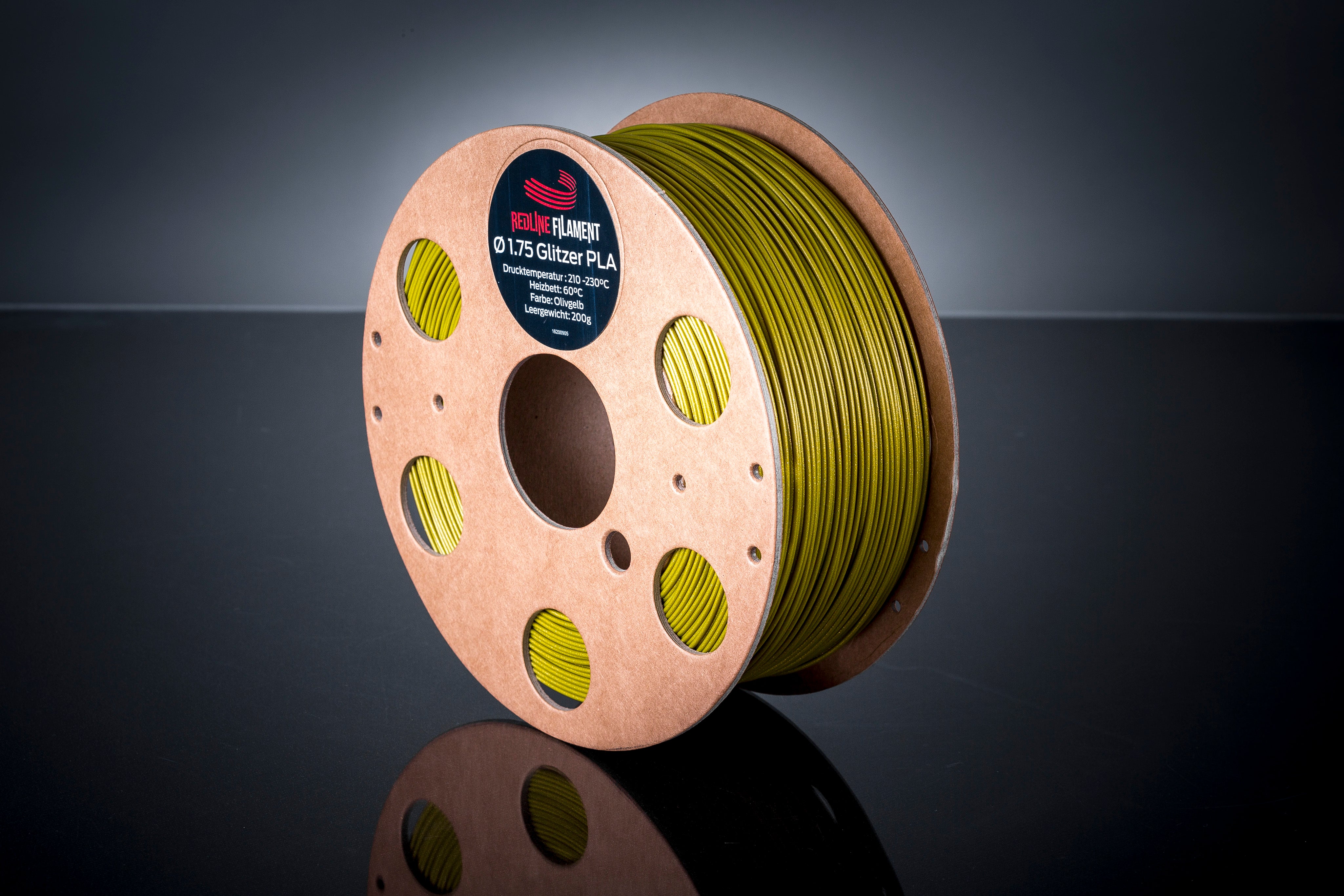 Glitzer PLA Olivgelb (2,85mm)