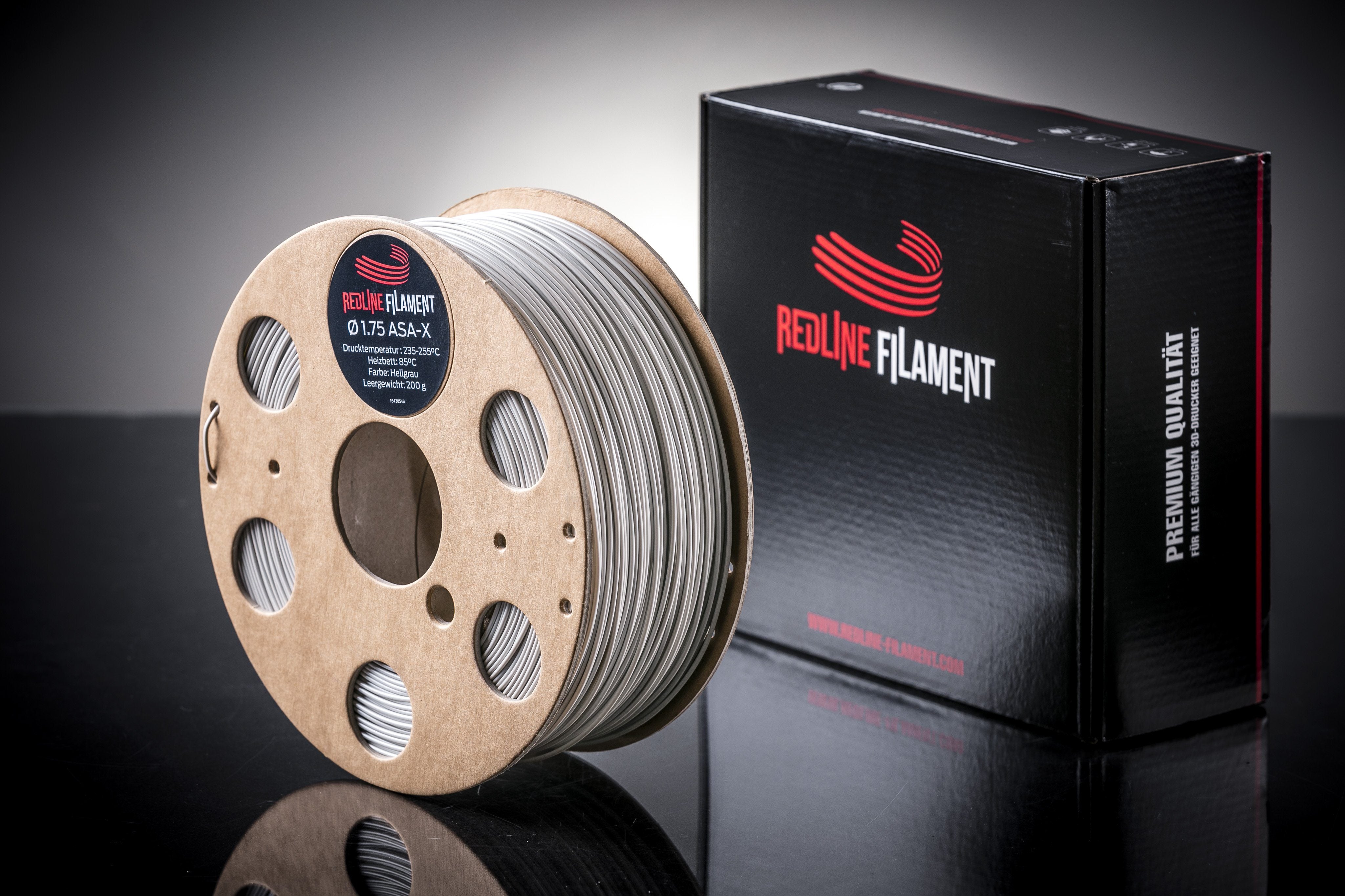 ASA-X Filament Hellgrau (1,75mm) ASA REDLINE FILAMENT