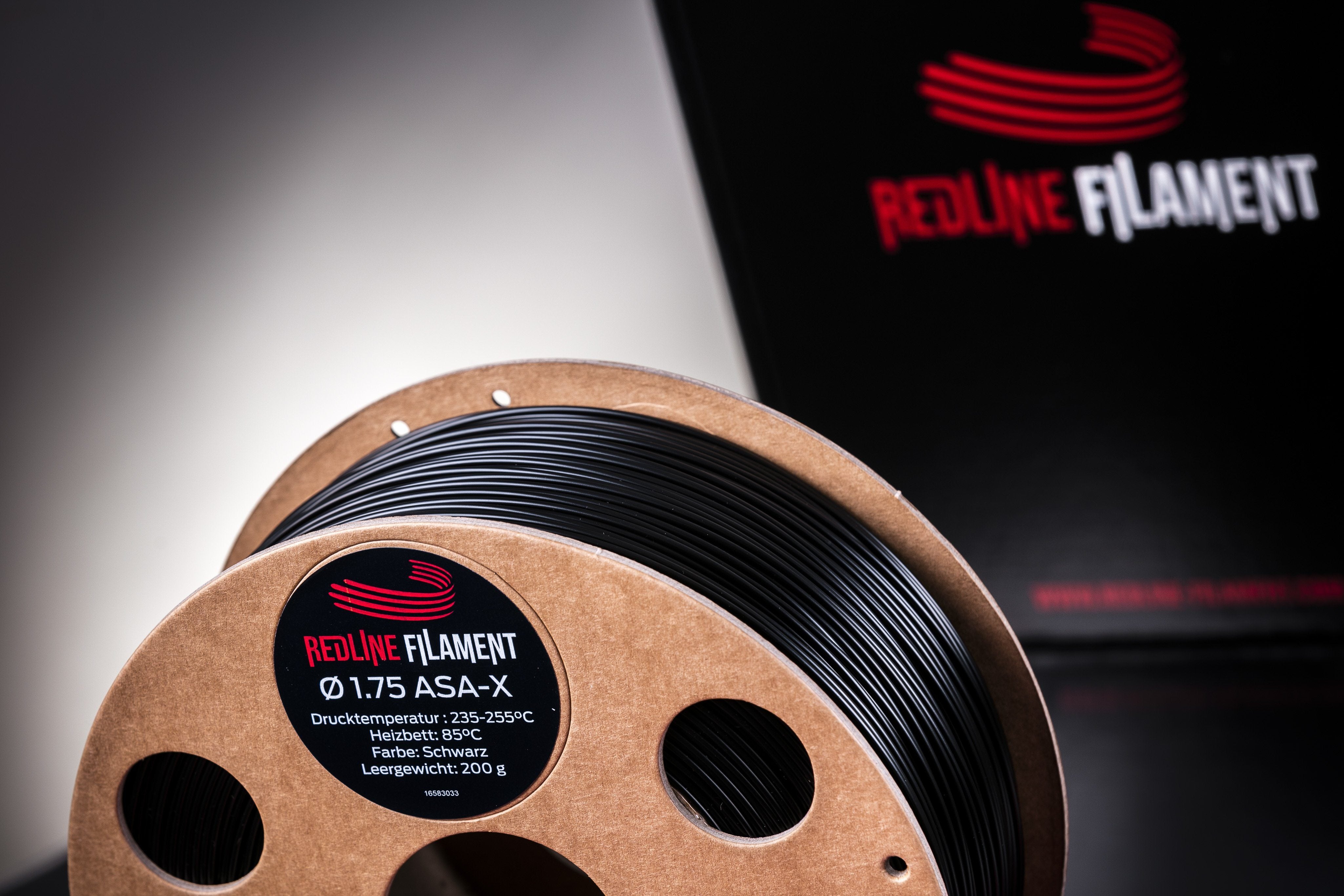 ASA-X Filament Schwarz (1,75mm) ASA REDLINE FILAMENT Schwarz 1 kg