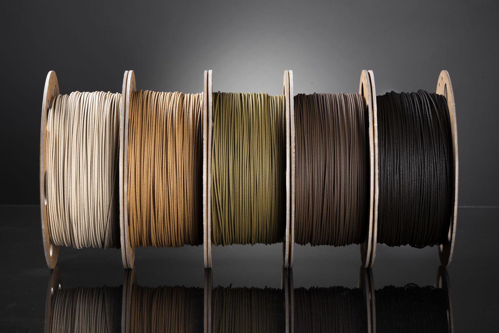 Bundle von Holz Filament Samples (1,75mm) REDLINE FILAMENT