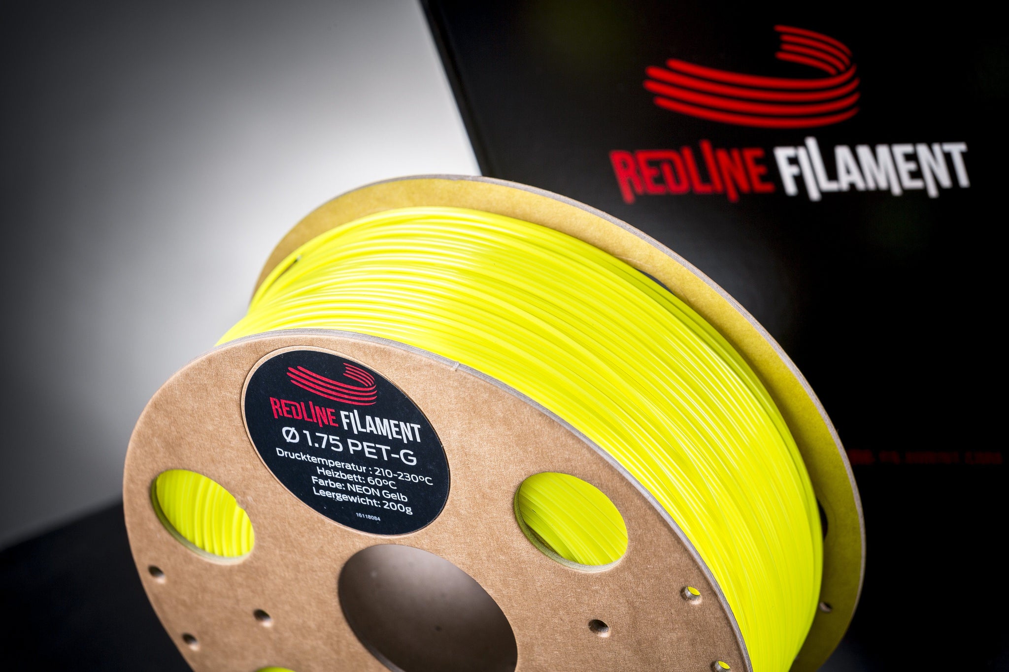 PET-G Filament Neon Gelb PET-G REDLINE FILAMENT