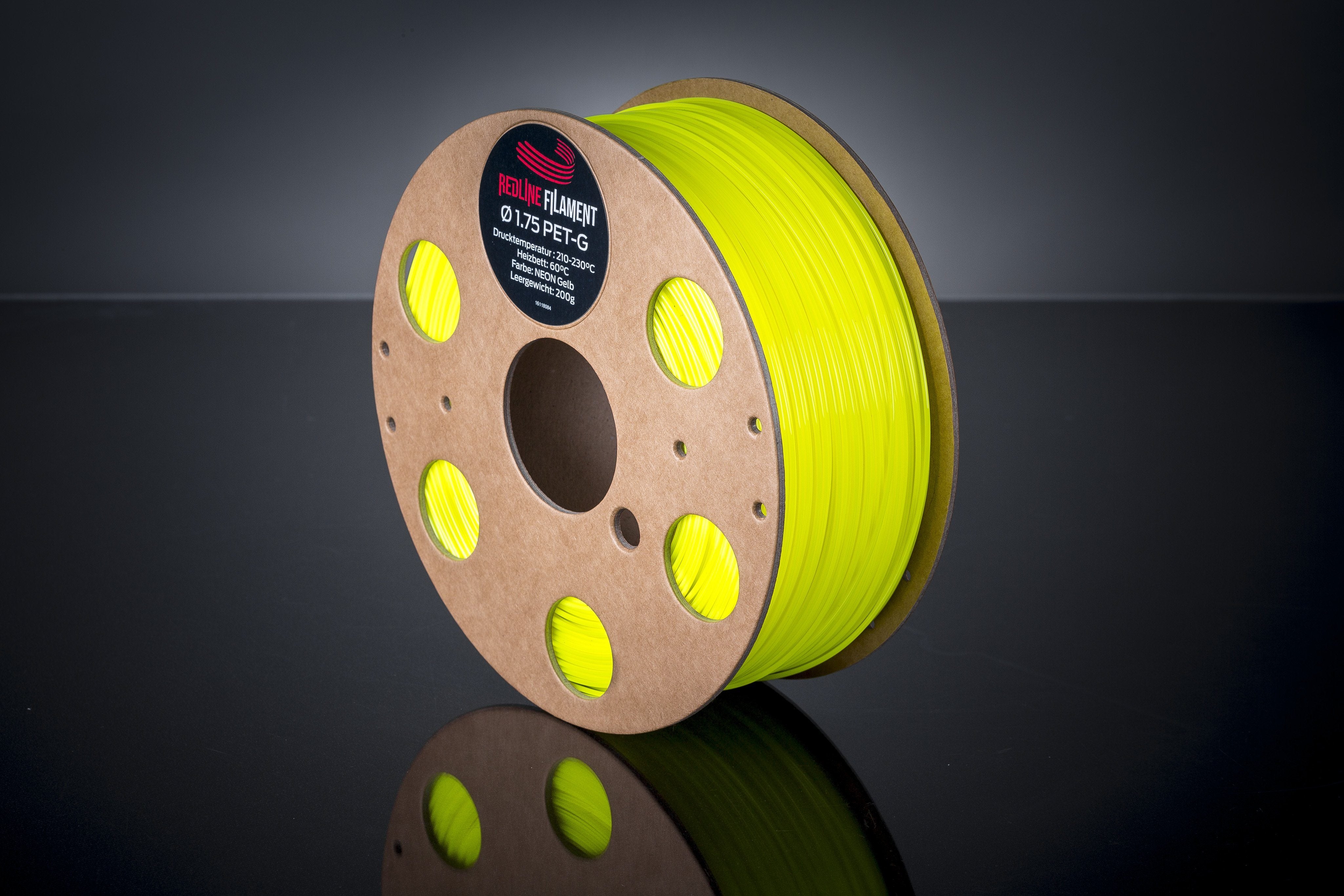 PET-G Filament Neon Gelb PET-G REDLINE FILAMENT