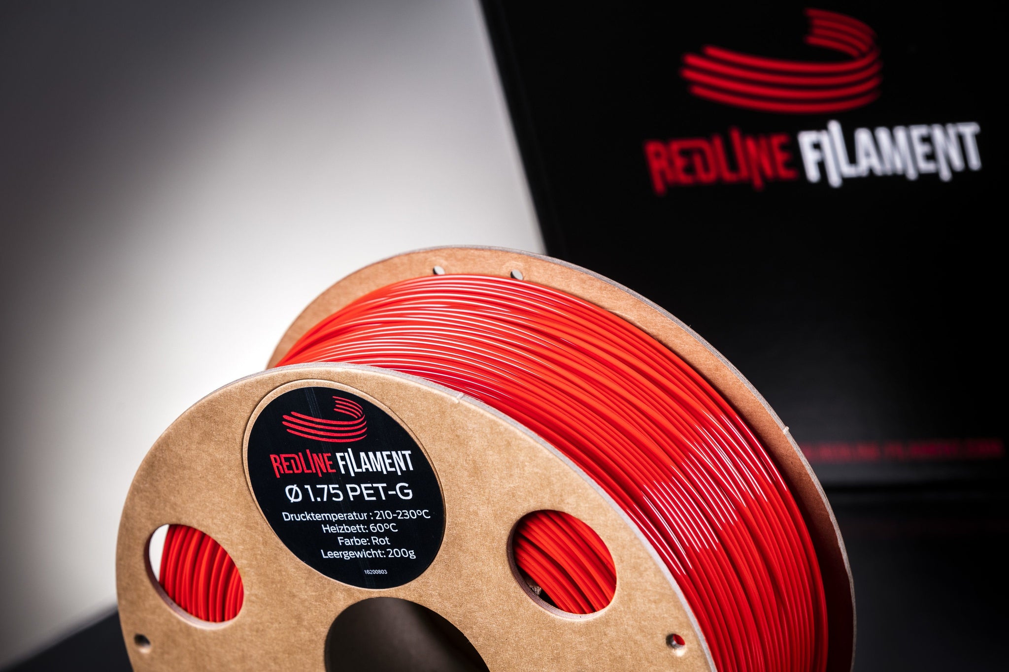 PET-G Filament Rot PET-G REDLINE FILAMENT