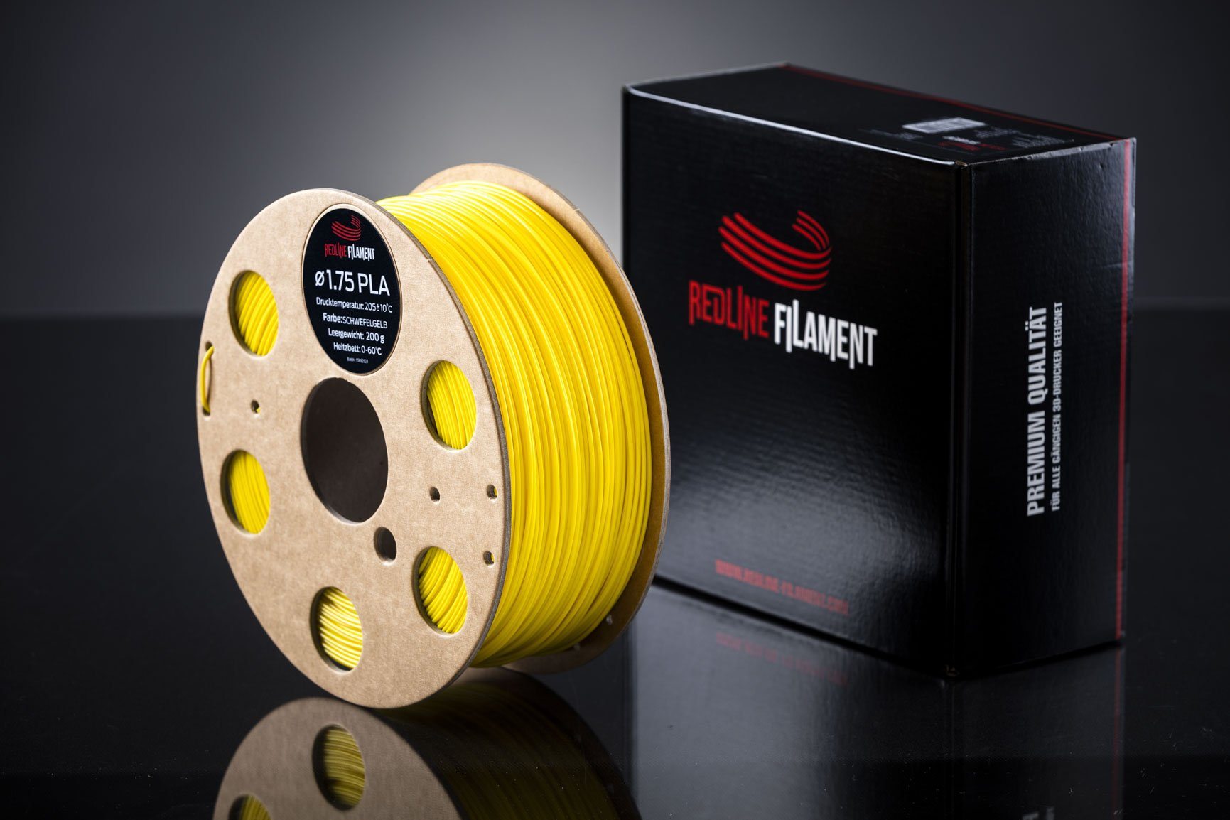 PLA Filament Schwefelgelb PLA FILAMENT REDLINE FILAMENT