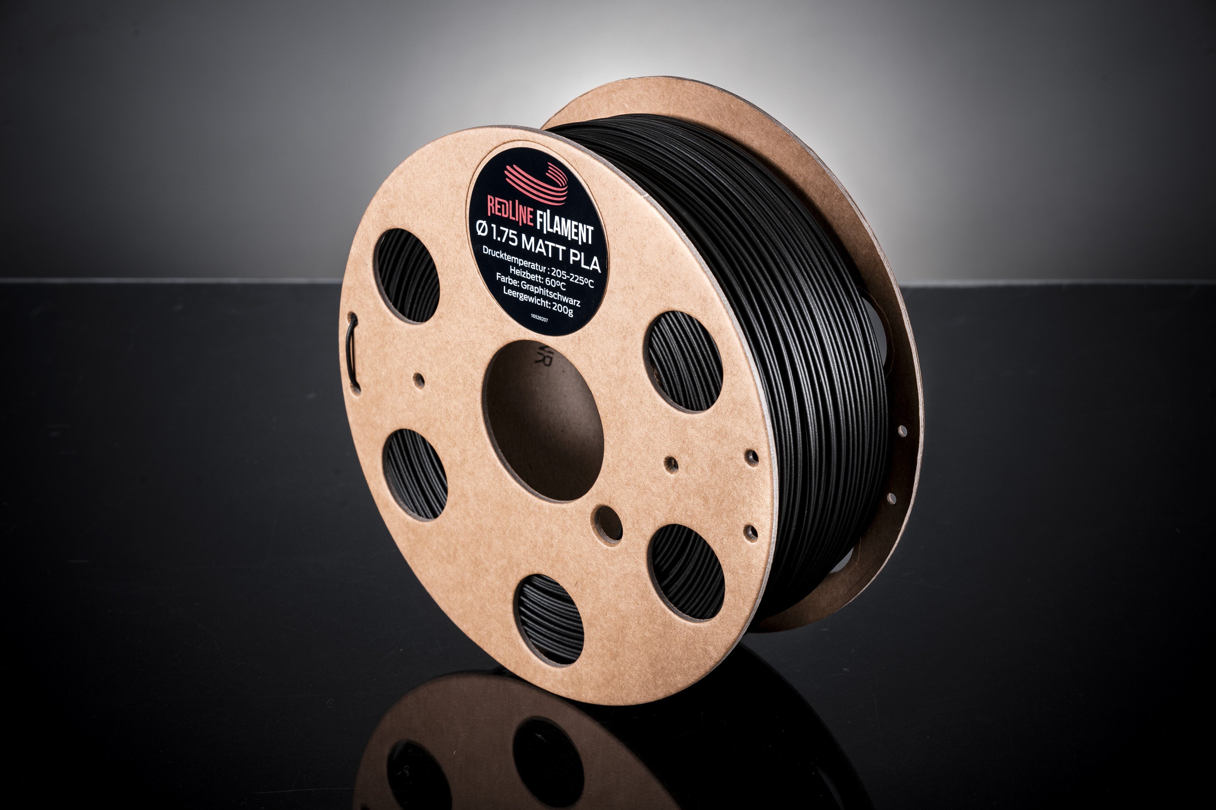 PLA Matt Graphitschwarz REDLINE FILAMENT