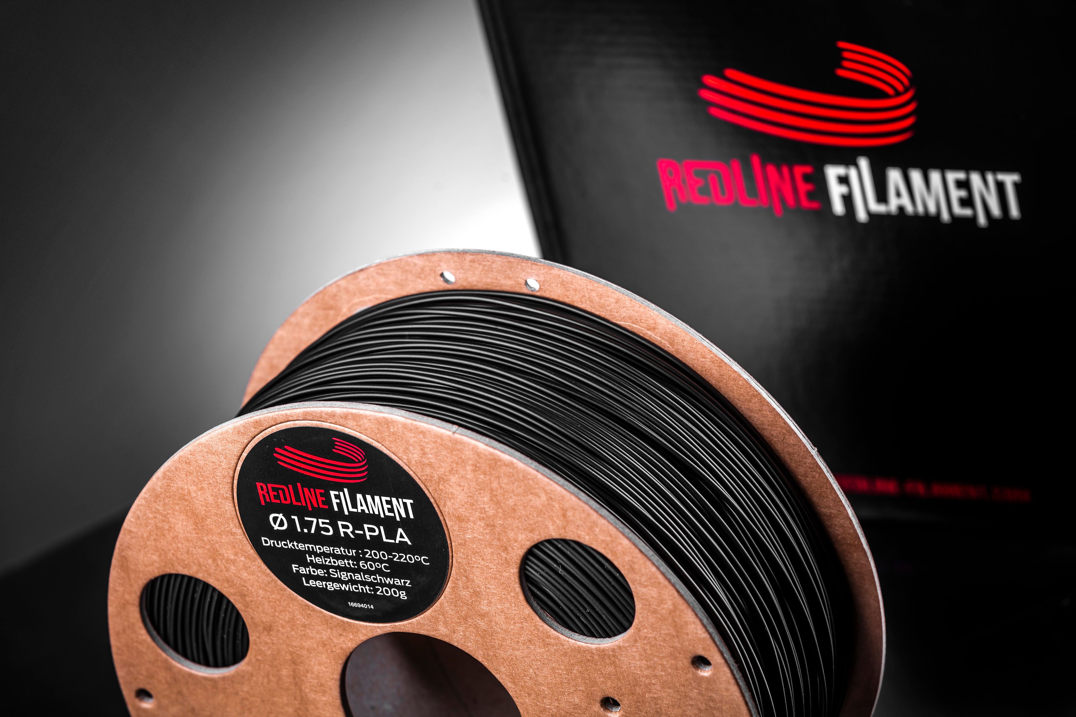 R-PLA Signalschwarz REDLINE FILAMENT