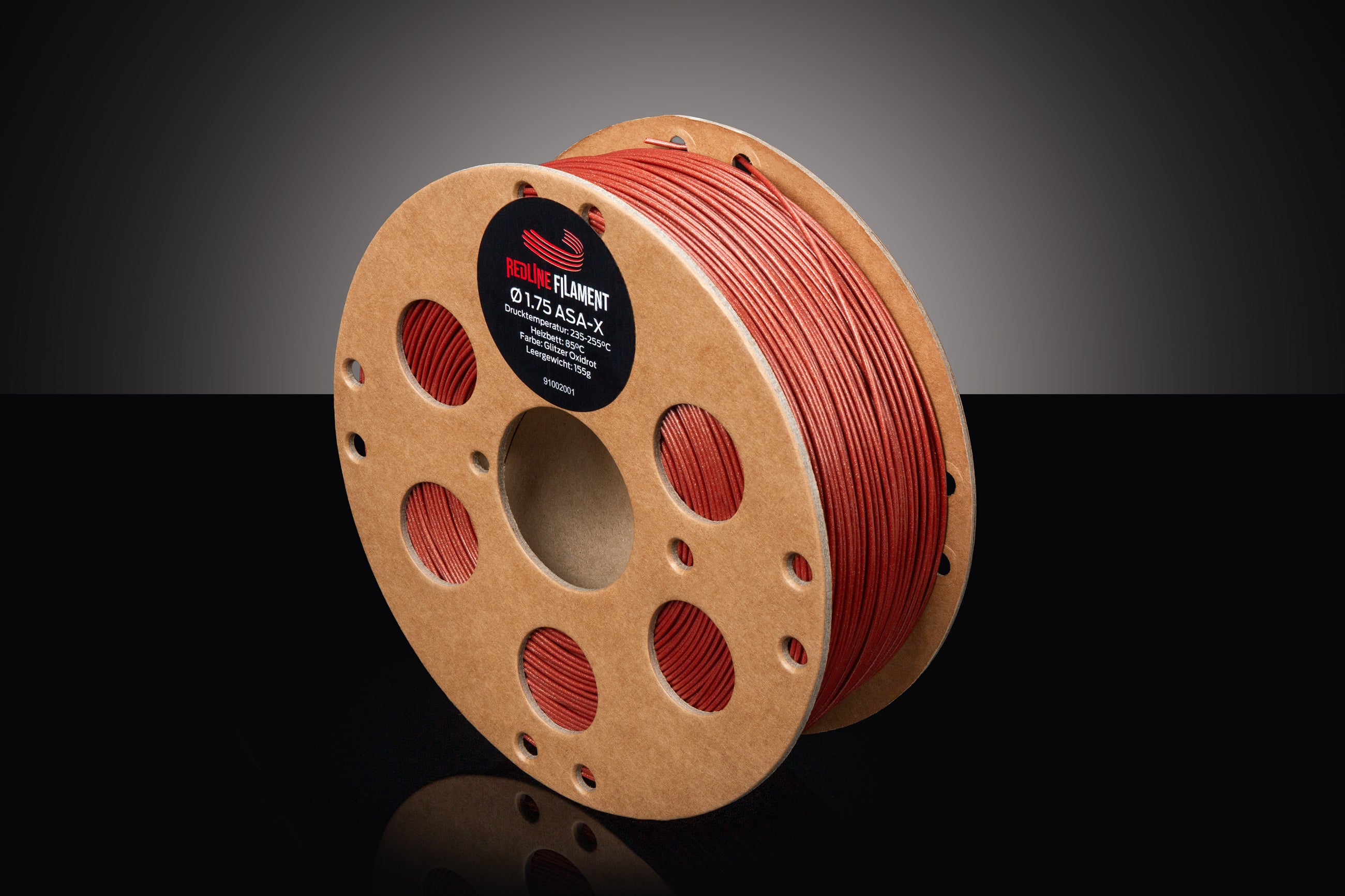 ASA-X Glitzer Filament Oxidrot
