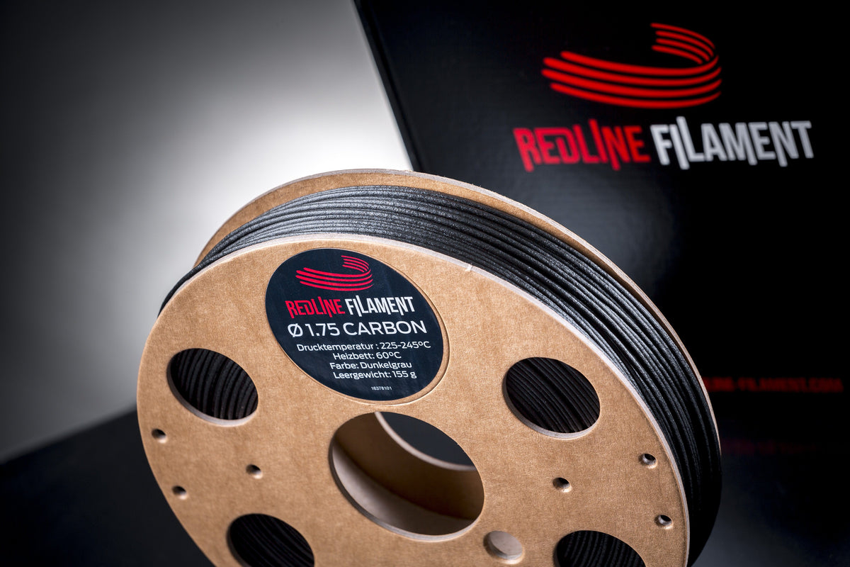 Carbon Dunkelgrau Sample (50g 1,75mm) Carbon REDLINE FILAMENT 