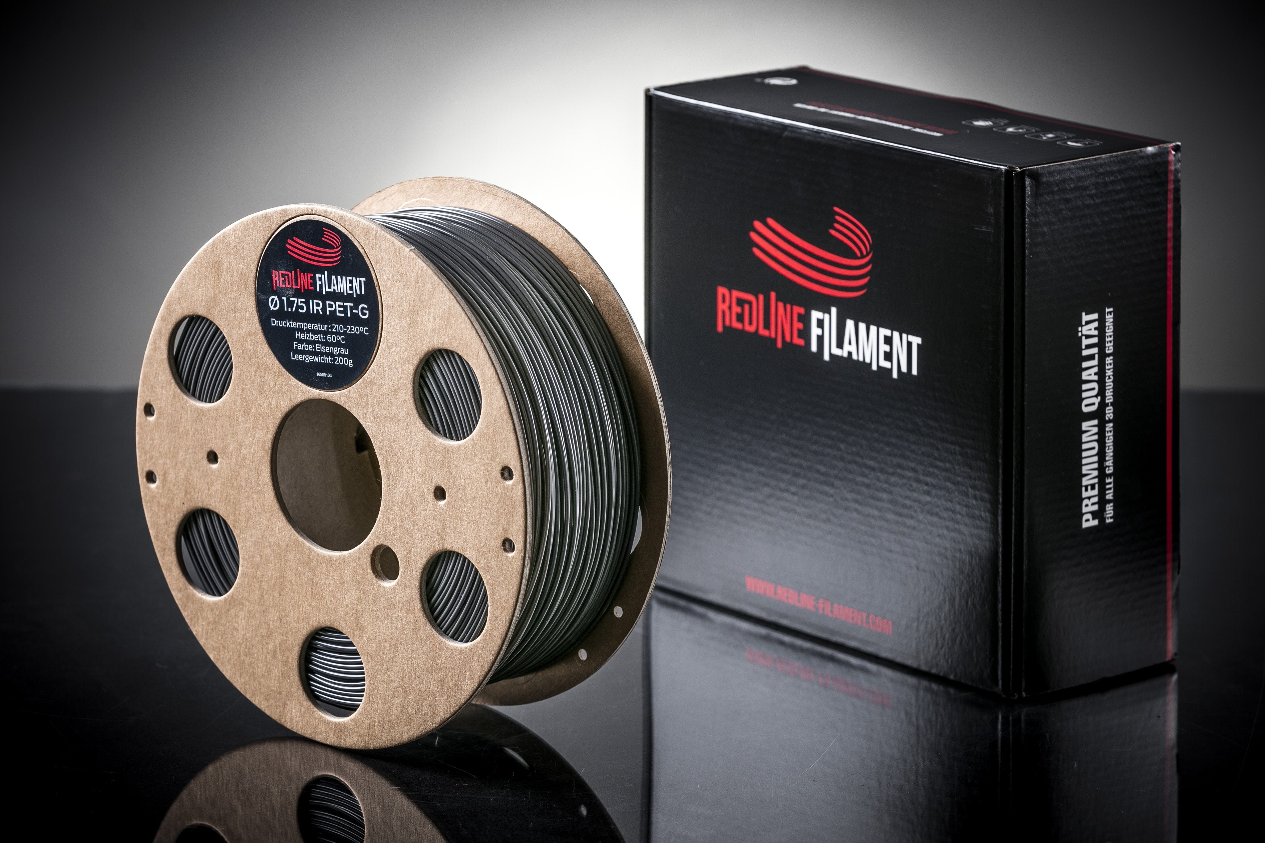 IR-PET-G Eisengrau IR-PET-G REDLINE FILAMENT 
