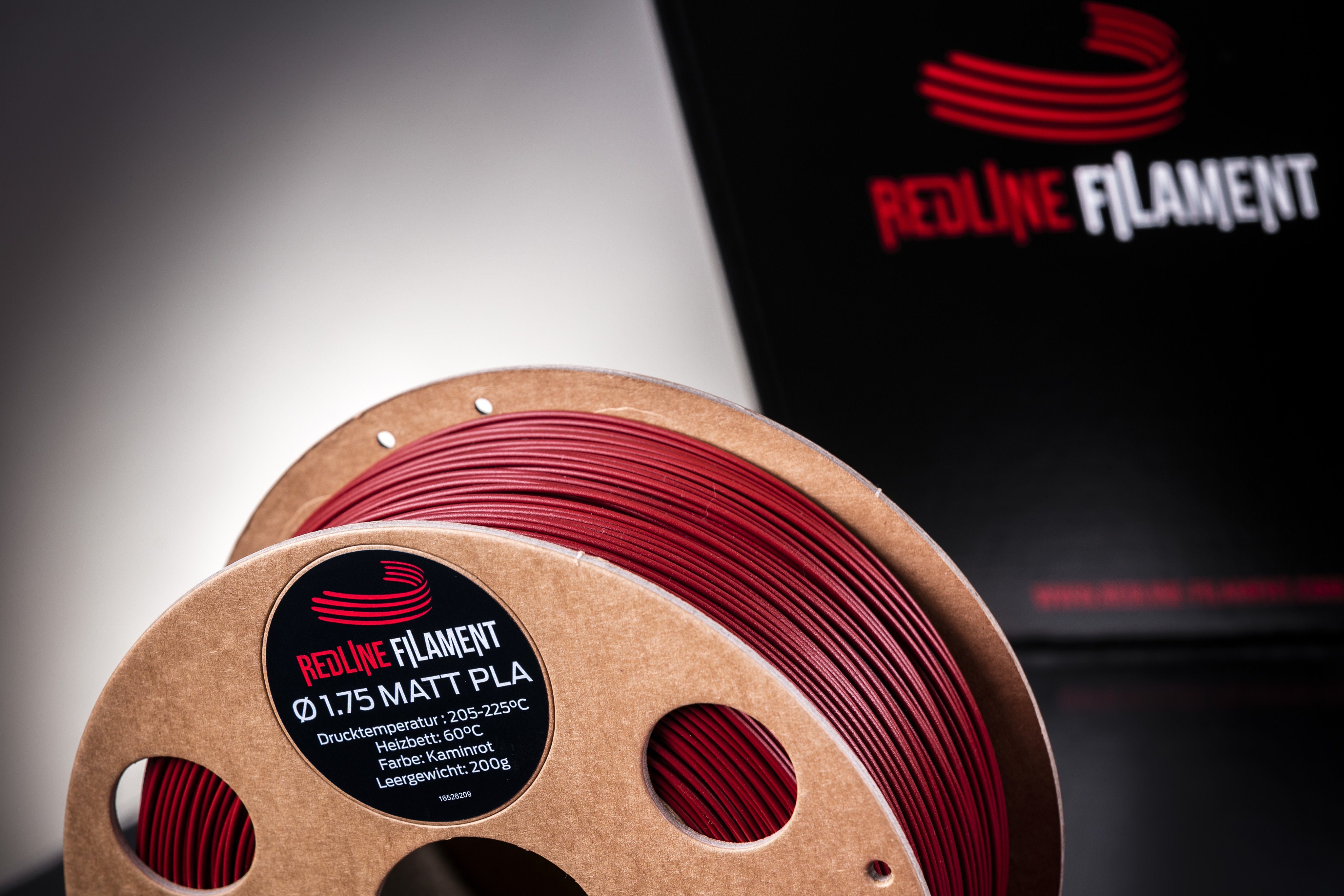 PLA Matt Kaminrot REDLINE FILAMENT 1.75mm 1kg Kaminrot