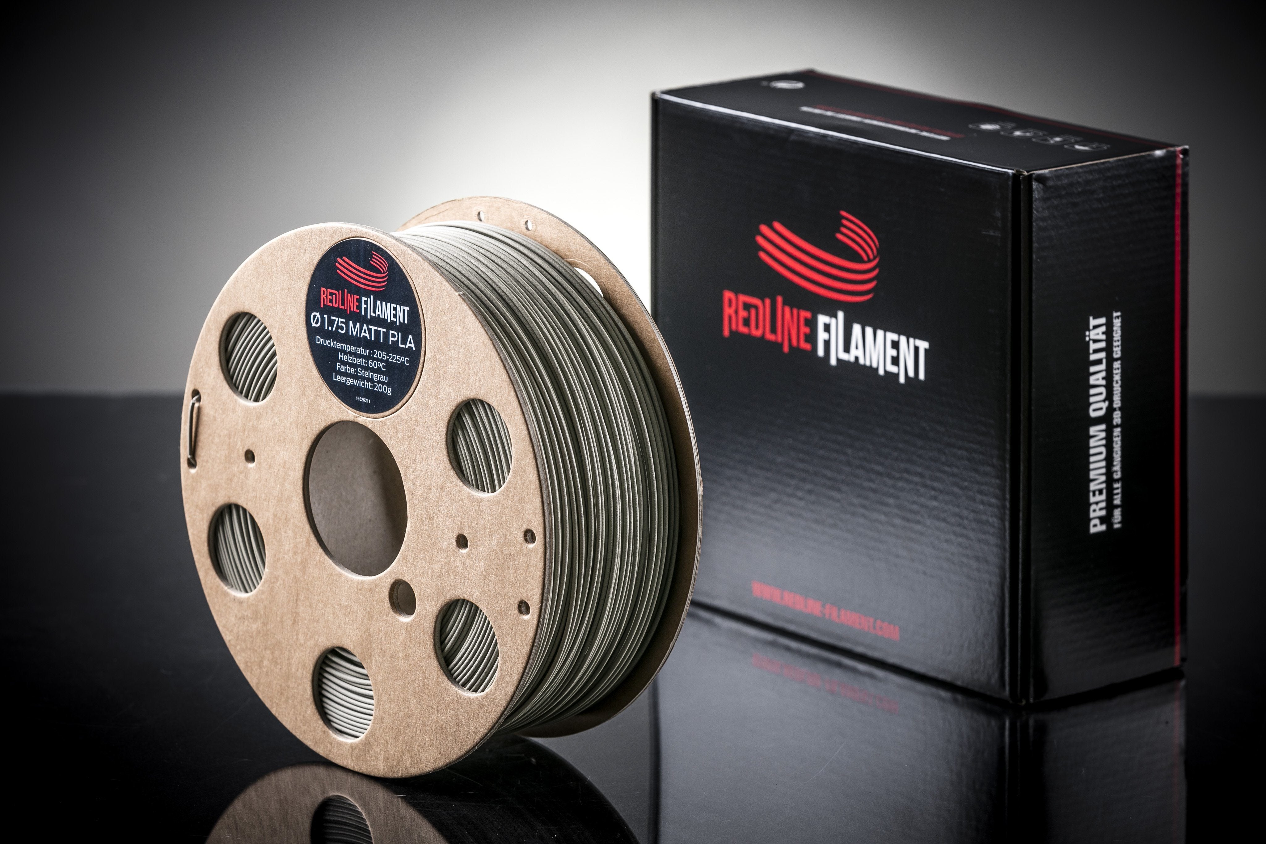 PLA Matt Steingrau REDLINE FILAMENT 