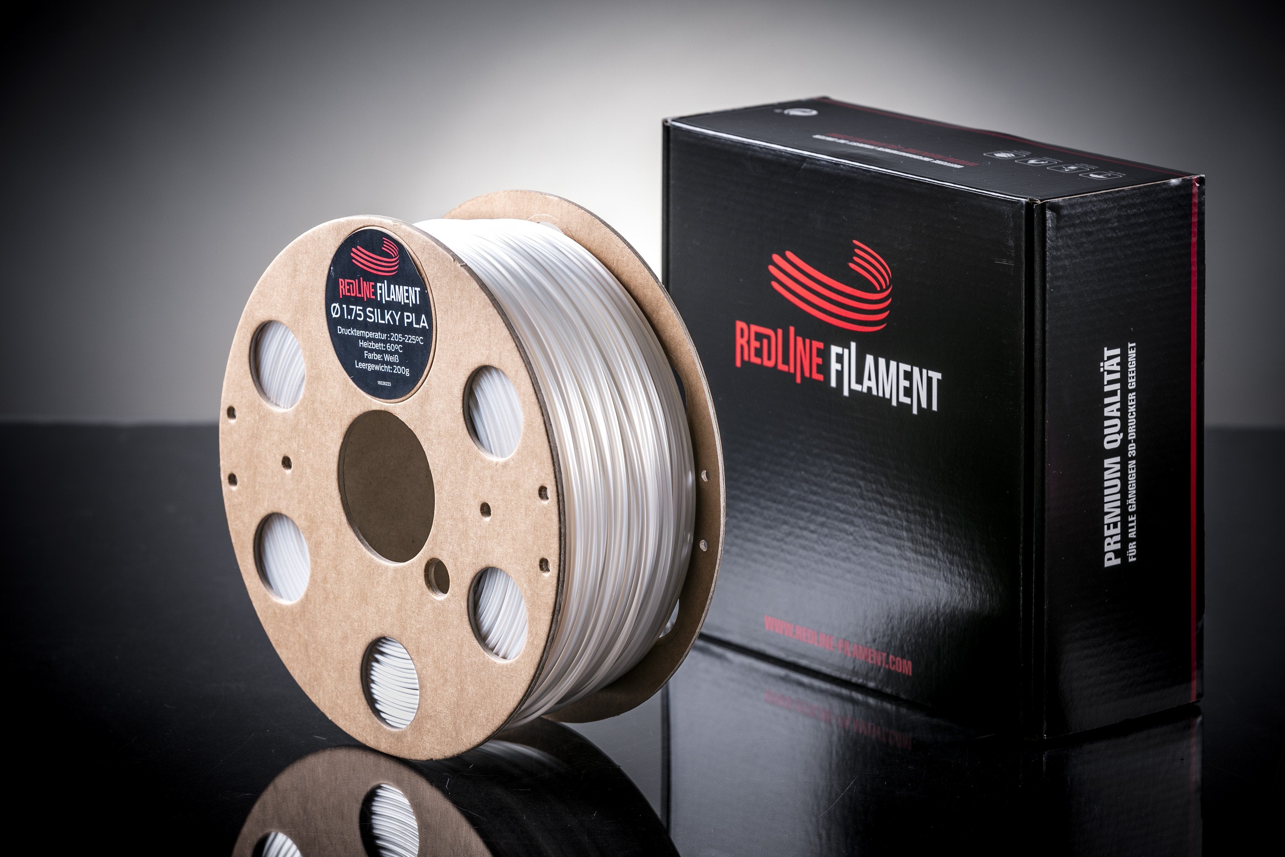 Silky PLA Weiß Silky REDLINE FILAMENT 